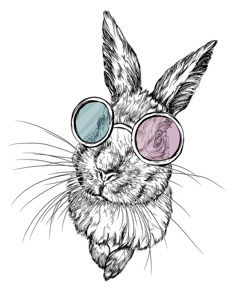 Bardaklarda çizilmiş tavşan el