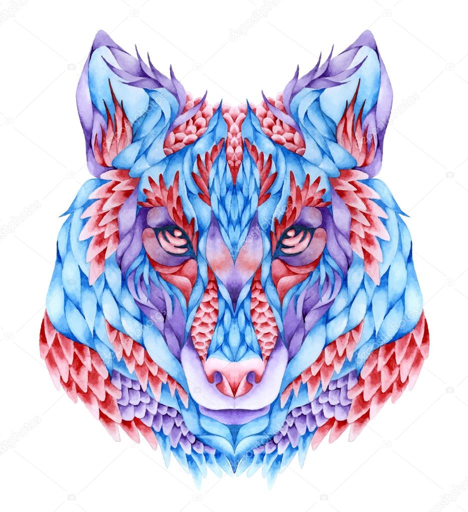 Wolf head tattoo