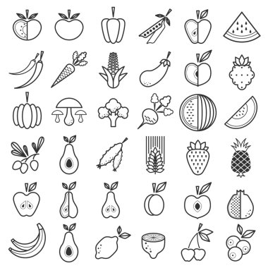 Meyve ve Sebze Simgeleri