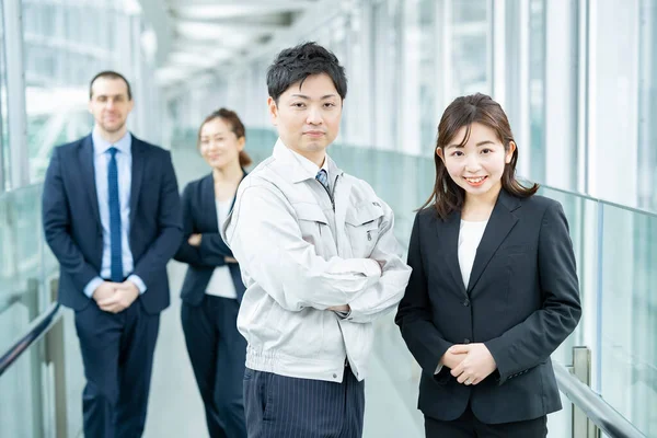 Business Team Men Women Work Clothes Suits — Stock Photo, Image