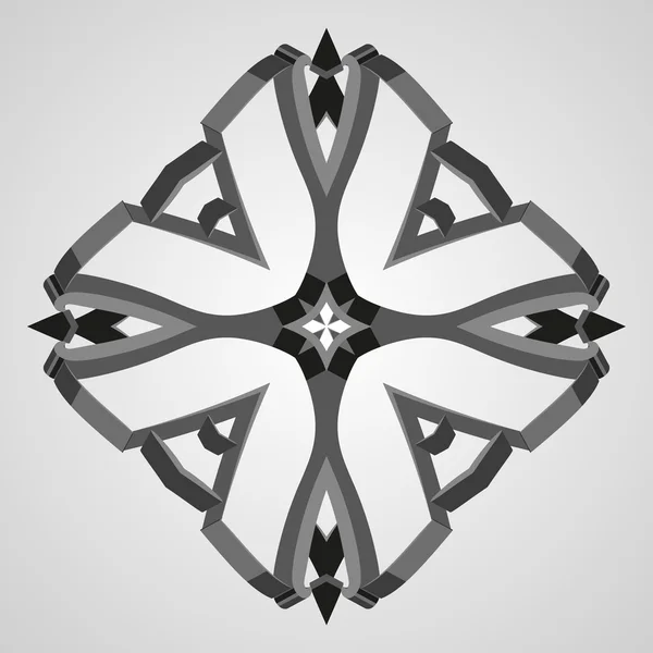 Vector circulaire patroon in de vorm van ingewikkelde bloem. Mandala. Lacy servet. — Stockvector
