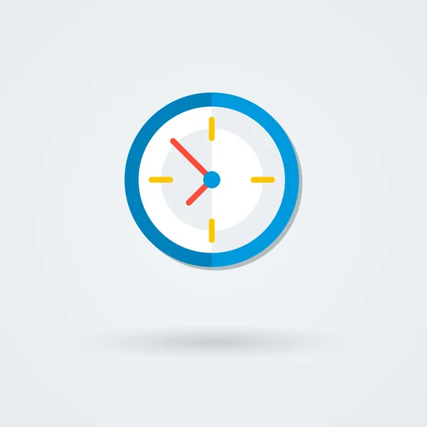 Ícone de relógio plano. Ilustração vetorial simples . —  Vetores de Stock