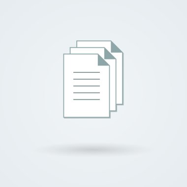 kağıt yığını vektör.