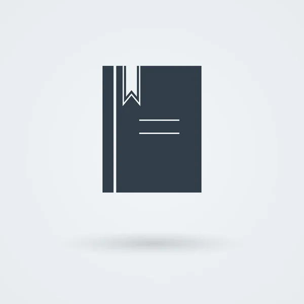 Ícone de livro vetorial, design plano simples . — Vetor de Stock
