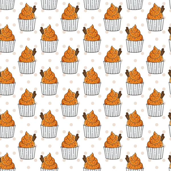 Vektör Muffins Seamless Modeli