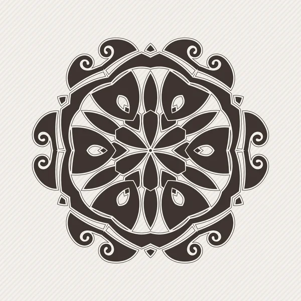 Vector mandala. Gothic lace tattoo. Celtic weave with sharp corners. — 图库矢量图片