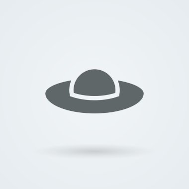 Logo şapka. Az ve öz headdress. Simge.