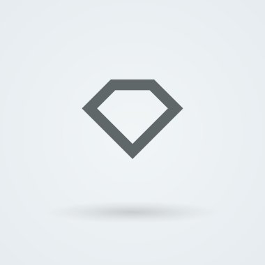 Bir mücevher logolu. Az ve öz headdress. Simge.