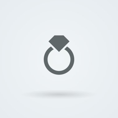 Bir mücevher logolu. Az ve öz headdress. Simge.