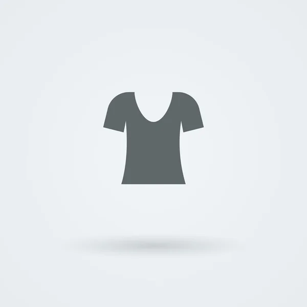 Single, laconic icon with the image of T-shirts, sport shirts. Logo. — Stockový vektor