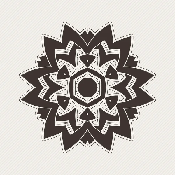 Süslü mandala. Gotik dantel dövme. Kelt örgüsü keskin köşeleri ile.