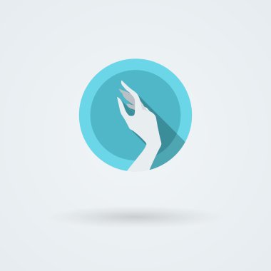 Vektör simgeleri güzel bir ortamda zarif bir el ile.