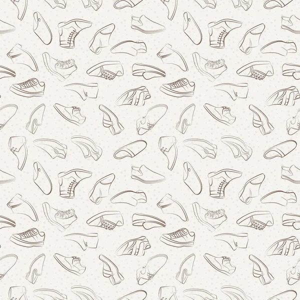 Vektör Dikişsiz desen çeşitli Erkek Ayakkabı.