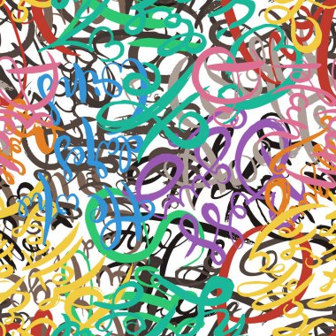 Graffiti arka planı pürüzsüz. El stili etiketleme. Vandal vektör harfleri