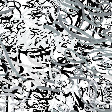 Graffiti arka planı pürüzsüz. El stili etiketleme. Vandal vektör harfleri