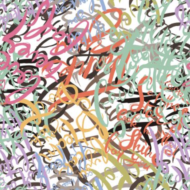 Graffiti arka planı pürüzsüz. El stili etiketleme. Vandal vektör harfleri