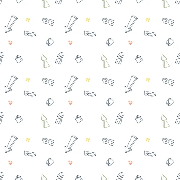 Seamless pattern of different arrows — Stock Photo, Image