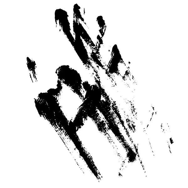 Image with black smeared hand imprint of mascara — Stock Photo, Image