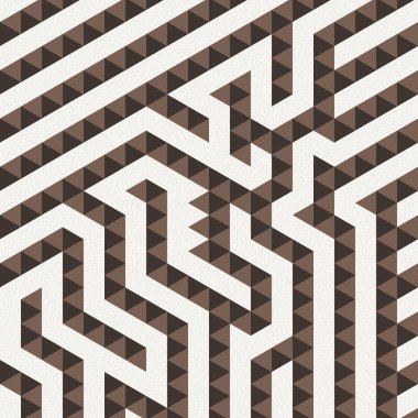 Bir labirent şeklinde geometrik desen
