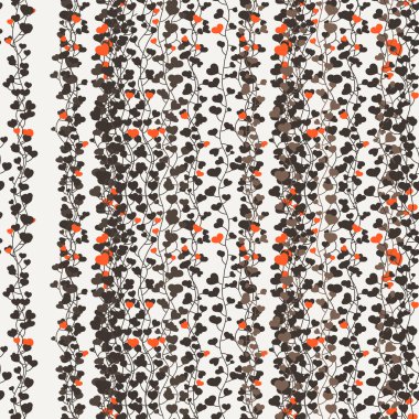 Eğri Vines sorunsuz çiçek desenli