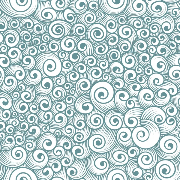 Seamless pattern of chaotic curls — Stock Photo, Image