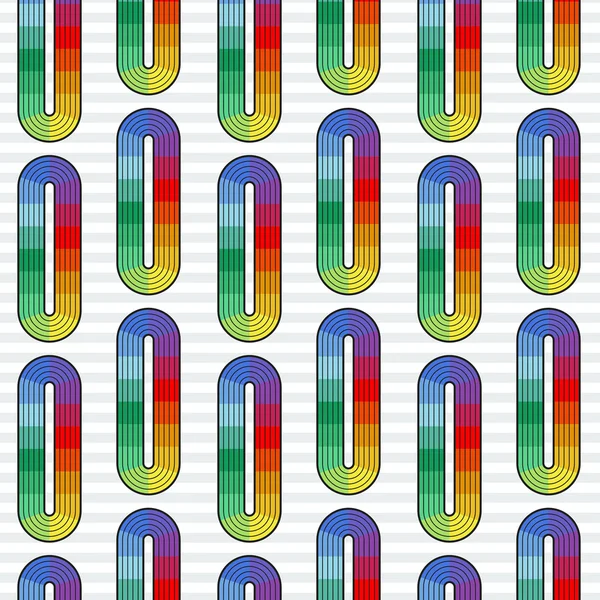 Sömlös abstrakt mönster av element i regnbågens alla färger — Stockfoto