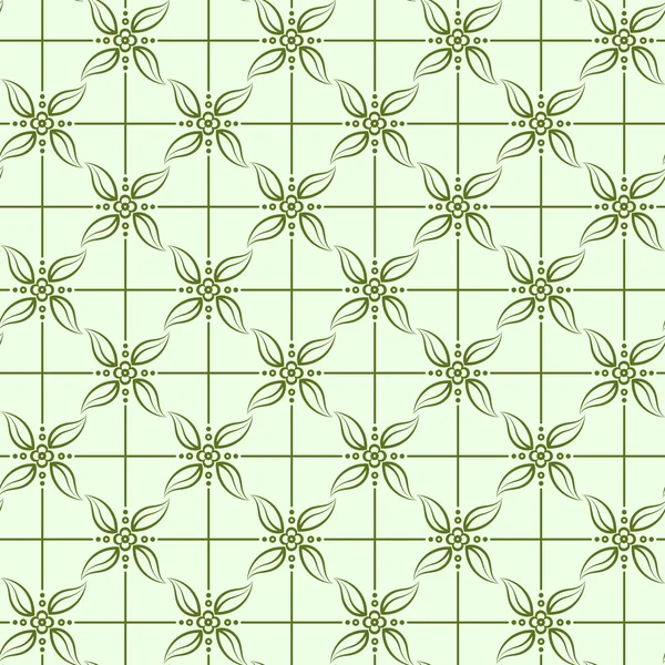 Nahtloses Muster mit Blättern und Blütenblättern — Stockfoto