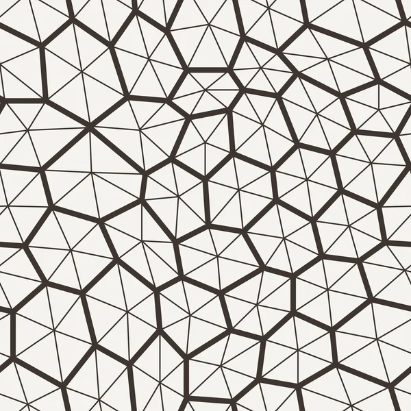 Patrón sin costura en una cuadrícula de polígonos con líneas — Foto de Stock