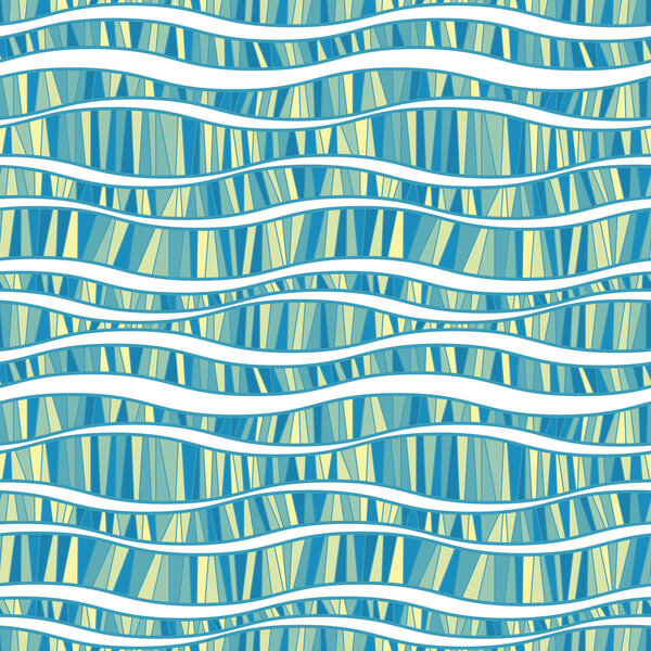 Seamless pattern of wavy lines