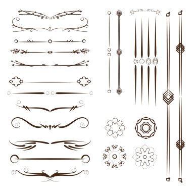 A diverse collection of dividers, bumpers, frames, ornaments