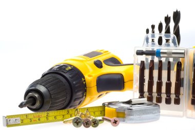 Elektrikli tornavida ve ekipman mmm eşlik eden