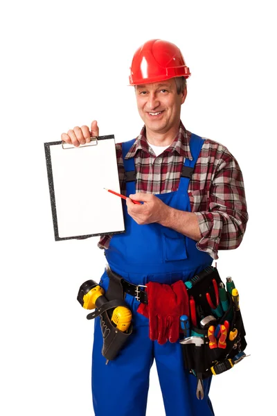 Mužské stavební dělník — Stock fotografie