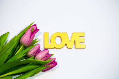 Beyaz arkaplanda Aşk Mektubu (Letter)