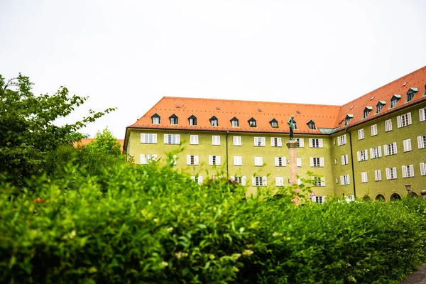 Borstei Listed Housing Estate Munich District Moosach Garden Borstei — Stock Photo, Image