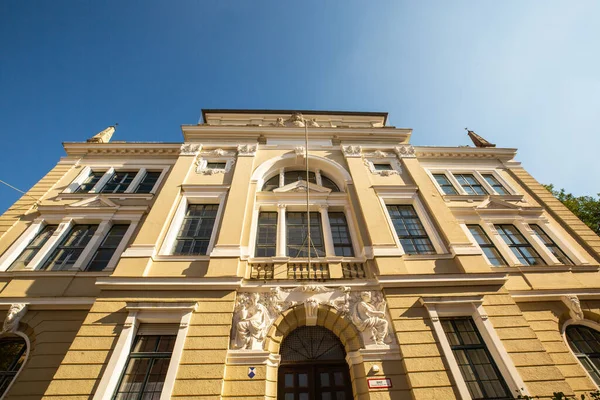 Münih Teki Güzel Eski Binalar Yenilenmiş Eski Binalar Apartmanlar Apartmanlar — Stok fotoğraf