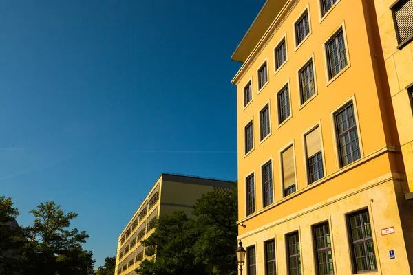 Münih Teki Güzel Eski Binalar Yenilenmiş Eski Binalar Apartmanlar Apartmanlar — Stok fotoğraf