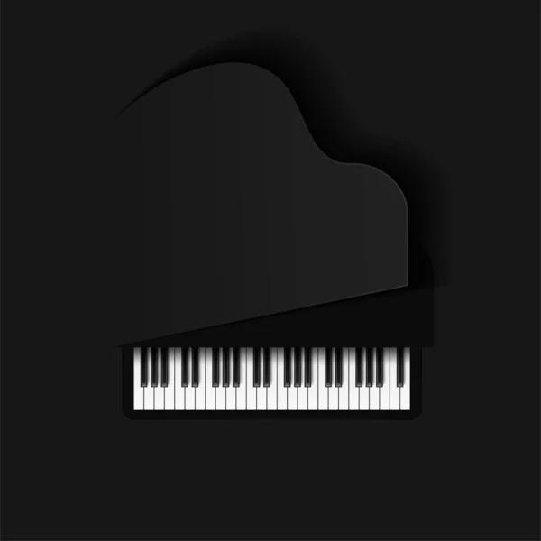 Fondo Musical Con Teclas Piano — Vector de stock