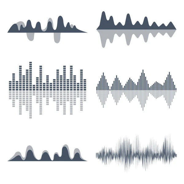 Vektor Musik Ljudvågor Som — Stock vektor
