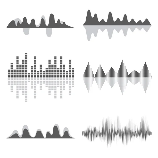 Vektor Musik Ljudvågor Som — Stock vektor