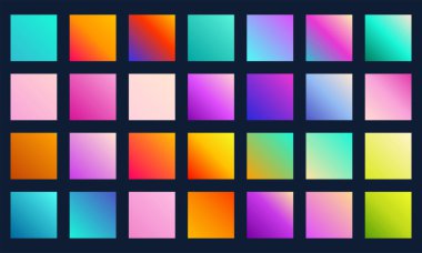 Renkli pürüzsüz gradyan arkaplan koleksiyonu