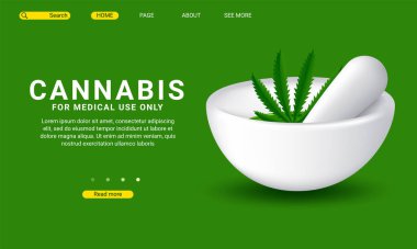 Tıbbi esrar iniş sayfası şablonu