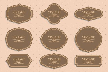 Retro Vintage Rozetleri ve Etiketleri