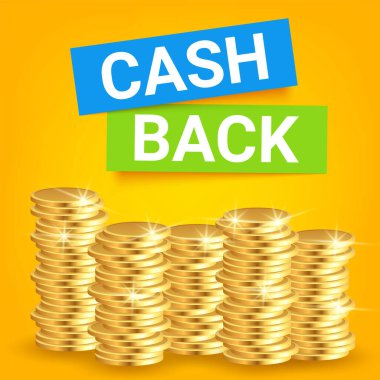 Sarı arkaplanda izole edilmiş vektör nakit ikonu