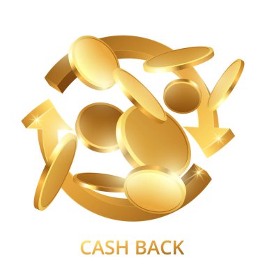 Gerçekçi altın sikkeler patladı. Şeffaf arkaplanda izole