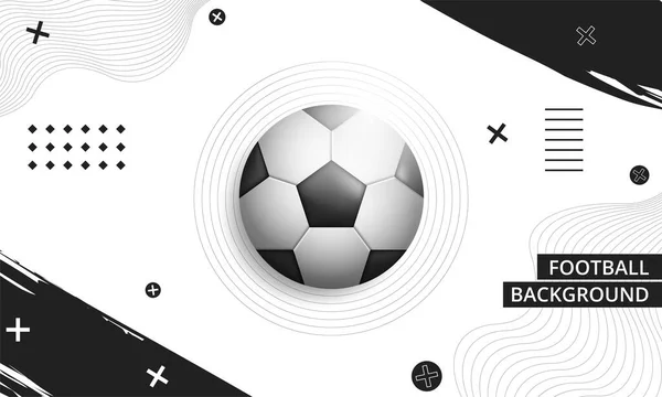 Abstrakter Hintergrund Mit Fußball — Stockvektor