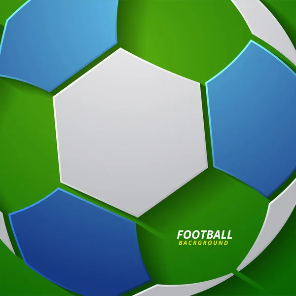Futbol Topuyla Soyut Arkaplan — Stok Vektör