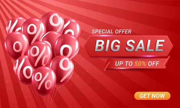 Big Sale Banner Template Promotion — 图库矢量图片