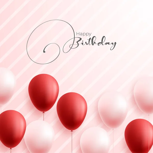 Realistic Balloon Background Party — Stockvektor