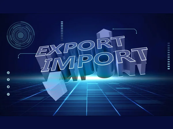 Import Export Symbol Business Import Export Concept Copy Space — Stock Photo, Image