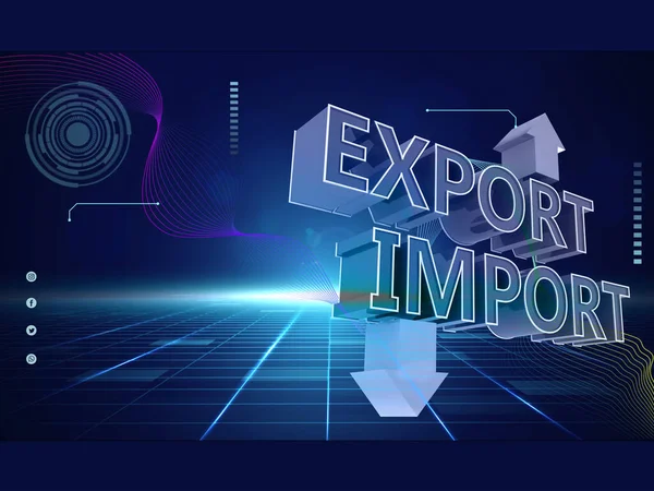 Import Export Symbol Business Import Export Concept Copy Space — Stock Photo, Image